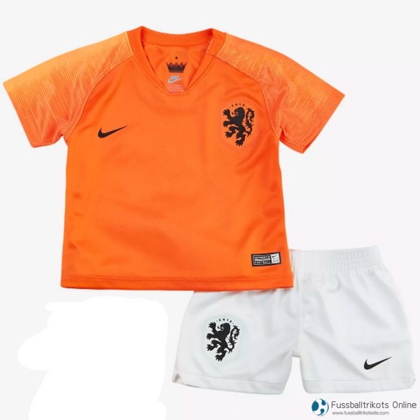 Niederlande Trikot Heim Kinder 2018 Orange Fussballtrikots Günstig